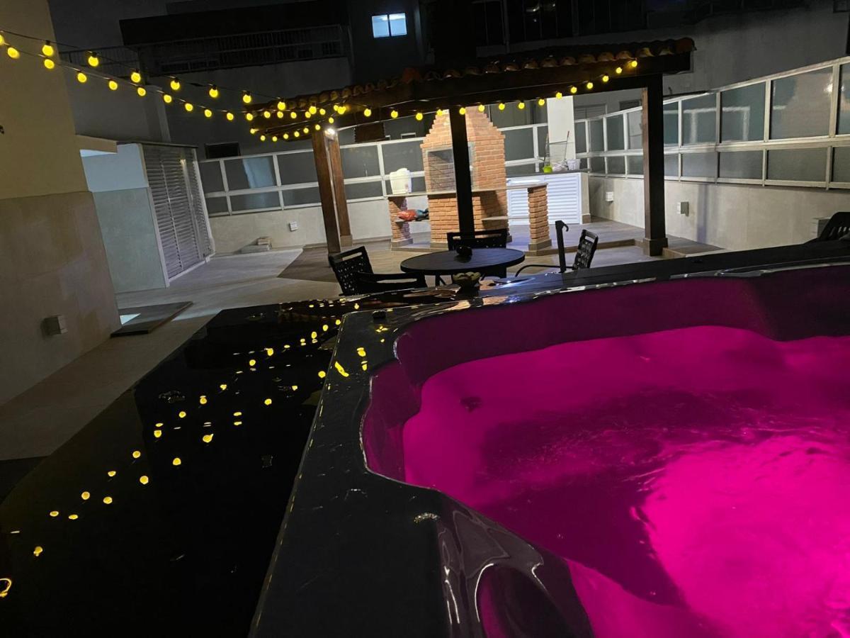 Cobertura Guaruja Apto Com Jacuzzi E Churrasqueira Exterior photo
